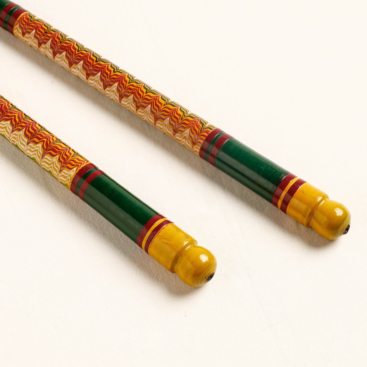 Handmade Lacquered Wooden Garba Dandiya Sticks