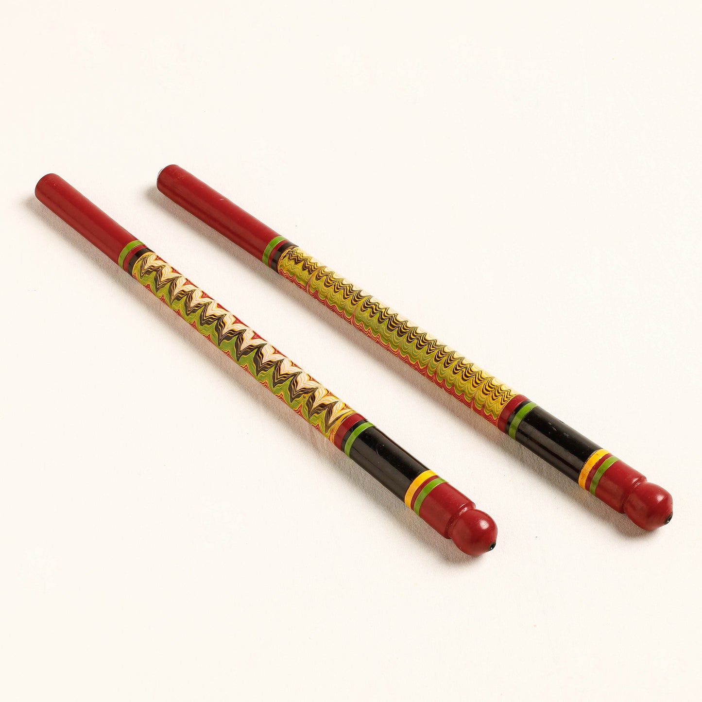 Handmade Lacquered Wooden Garba Dandiya Sticks