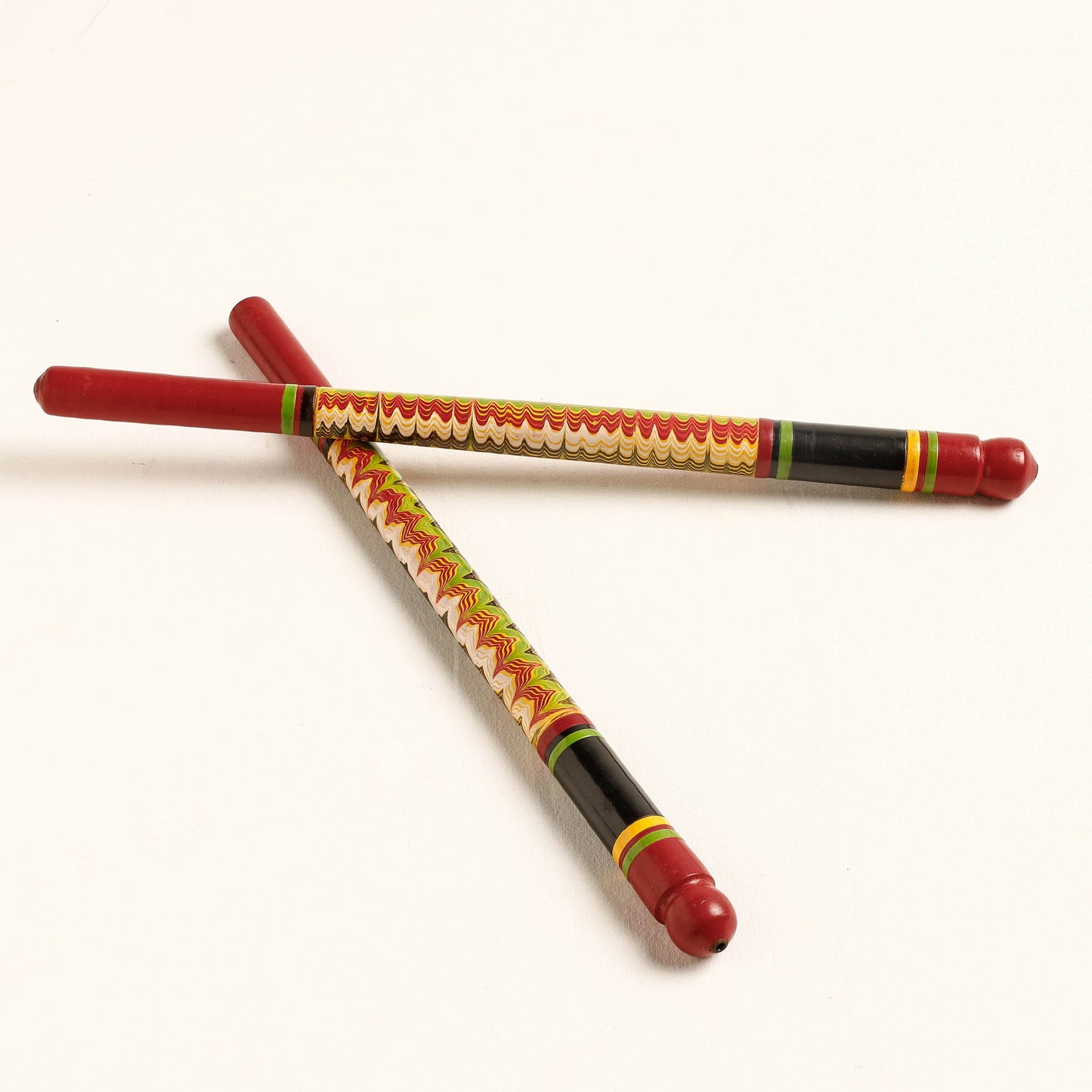 Handmade Lacquered Wooden Garba Dandiya Sticks