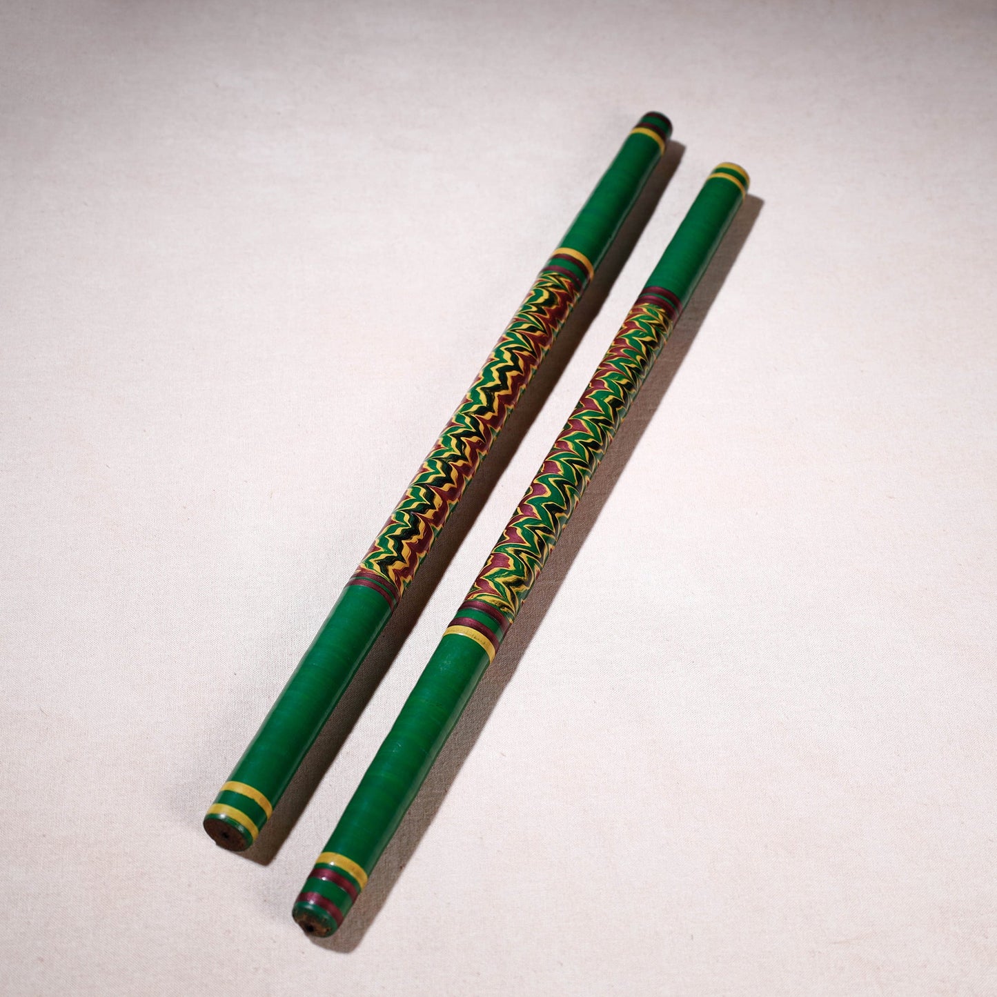 Handmade Lacquered Wooden Garba Dandiya Sticks