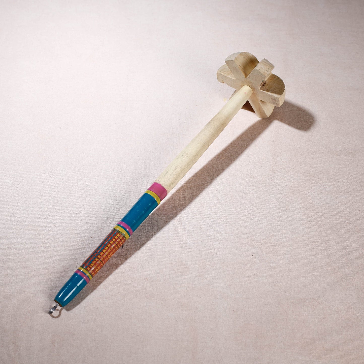 Handmade Lacquered Wooden Hand Blender/Mathani Rai