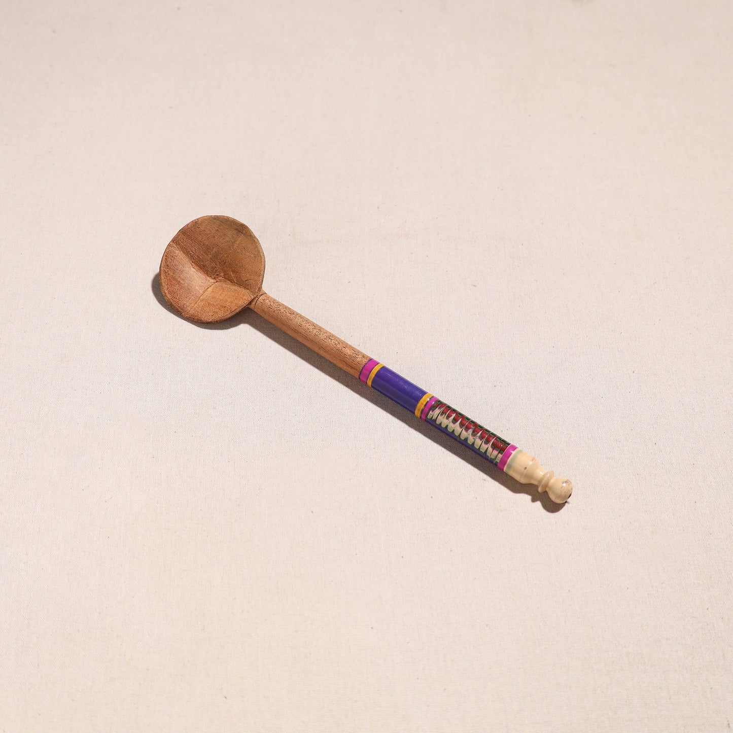 Buy Handmade Lacquered Wooden Ladle Spoon