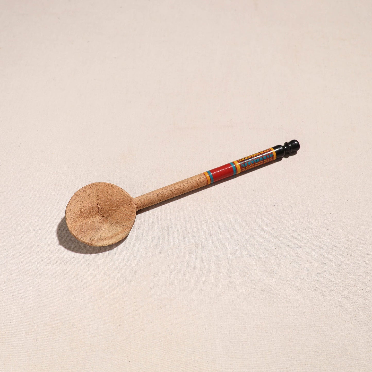 Buy Handmade Lacquered Wooden Ladle Spoon