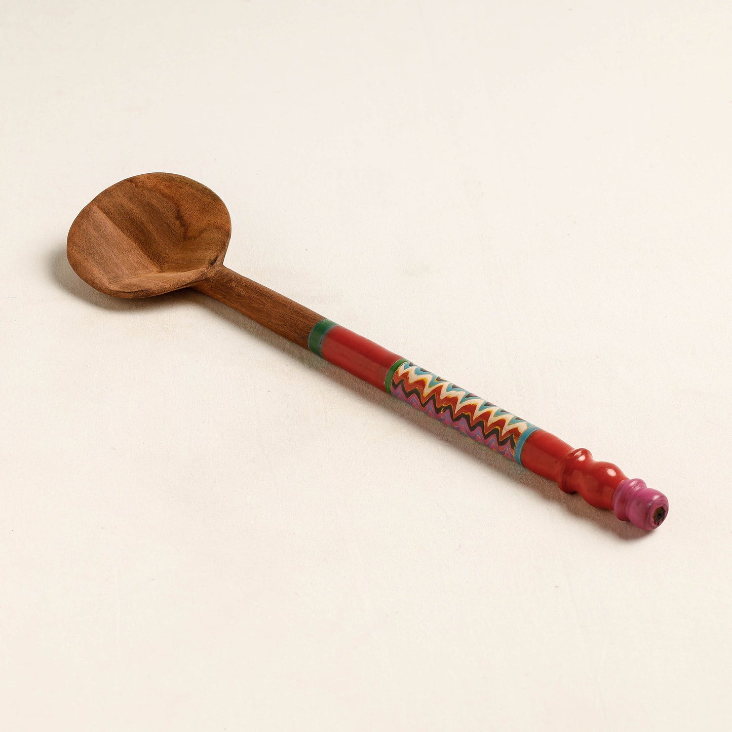 Buy Handmade Lacquered Wooden Ladle Spoon