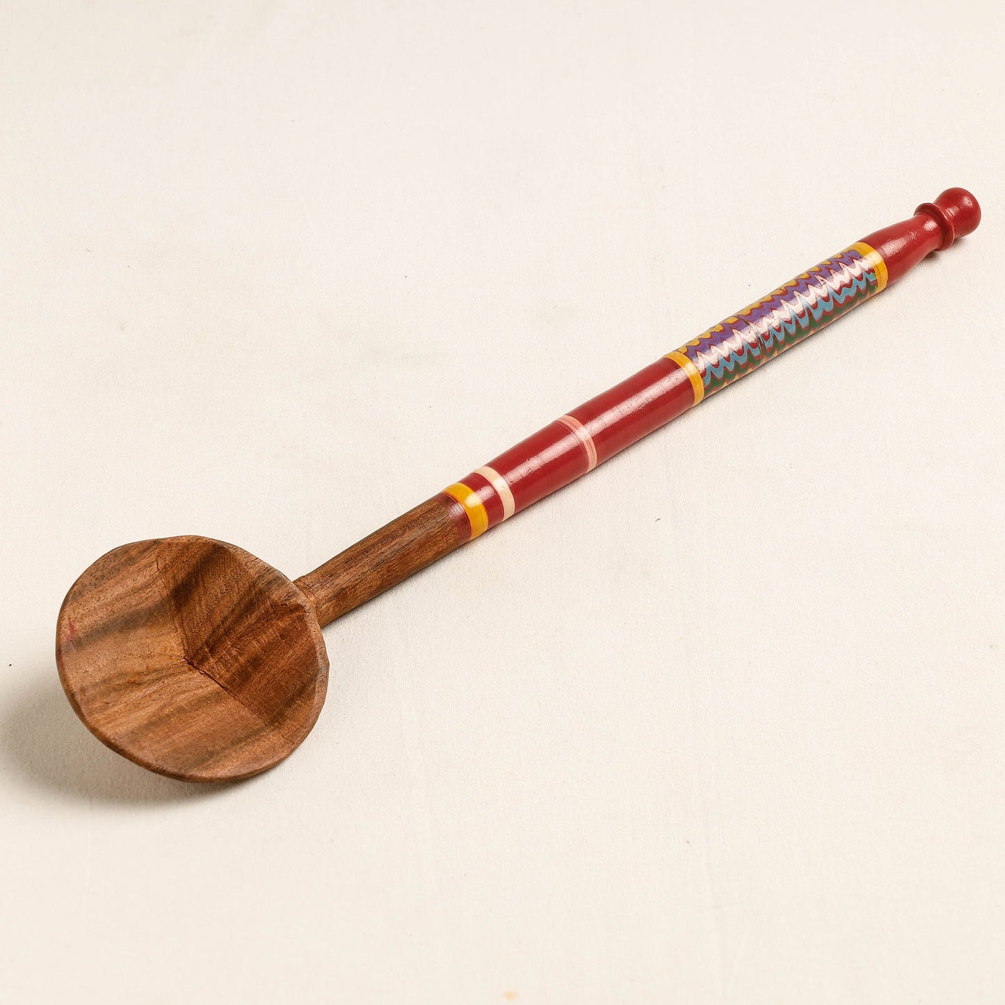 Buy Handmade Lacquered Wooden Ladle Spoon
