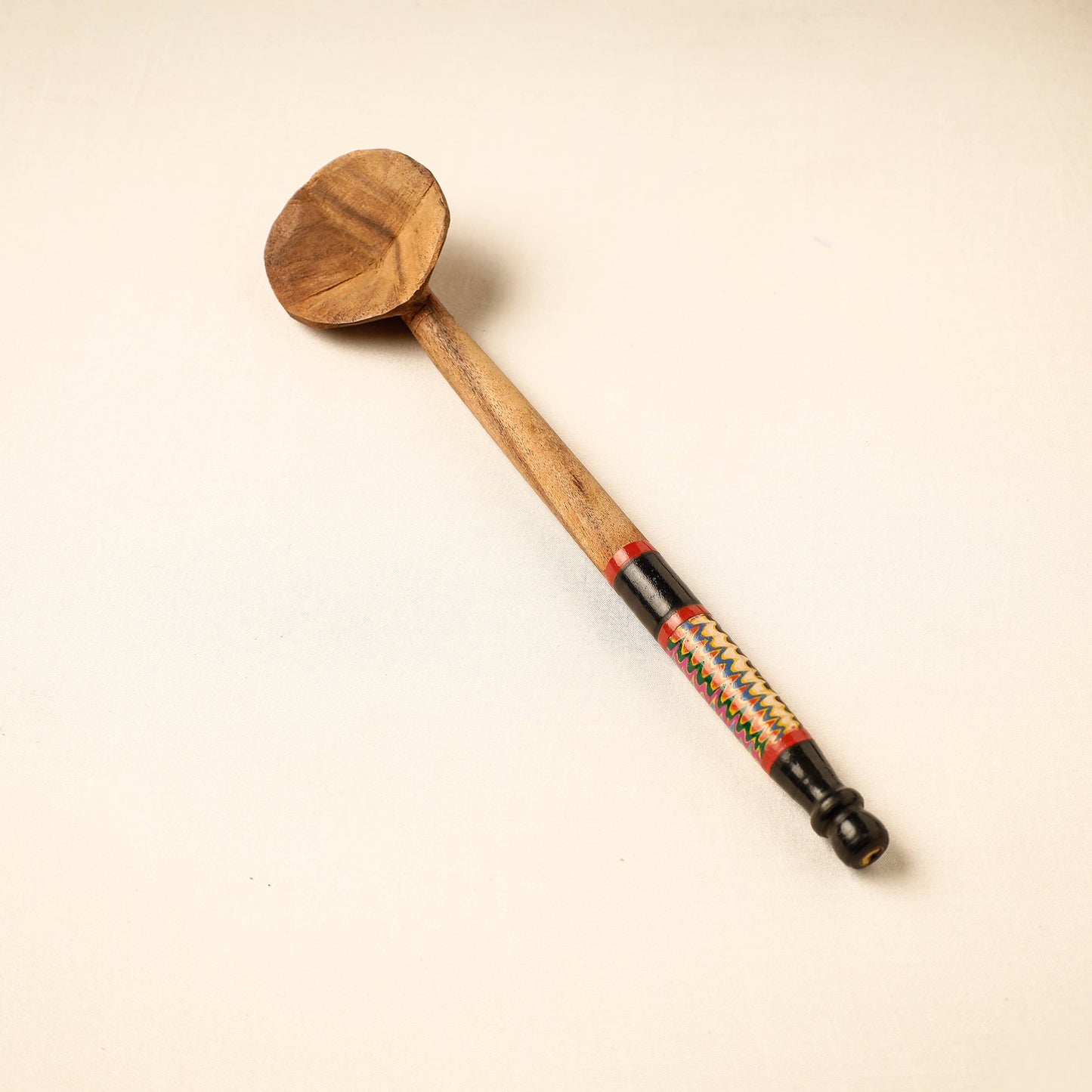 Buy Handmade Lacquered Wooden Ladle Spoon