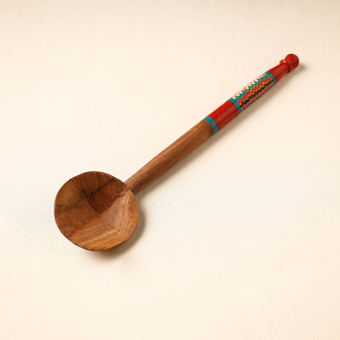 Buy Handmade Lacquered Wooden Ladle Spoon