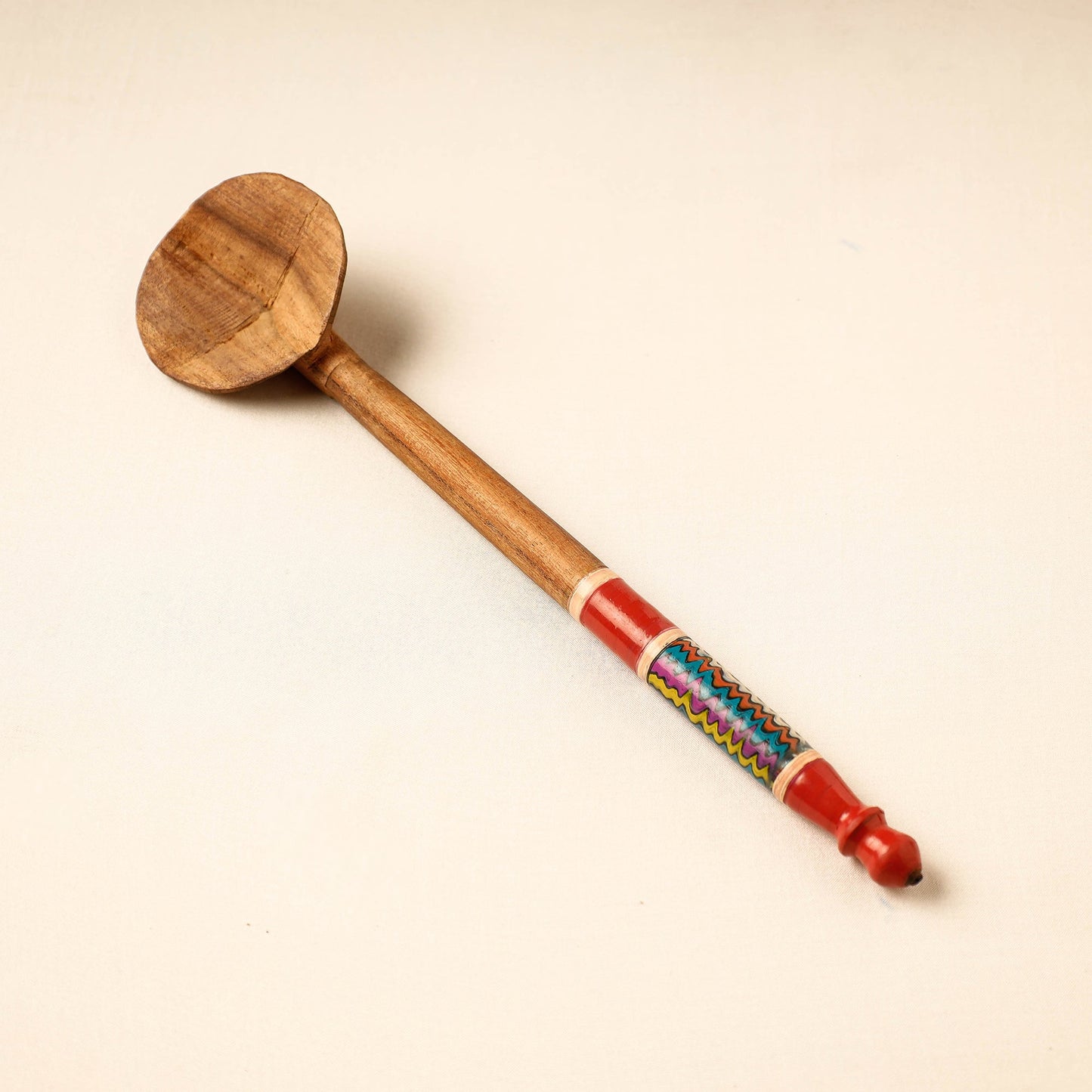 Buy Handmade Lacquered Wooden Ladle Spoon