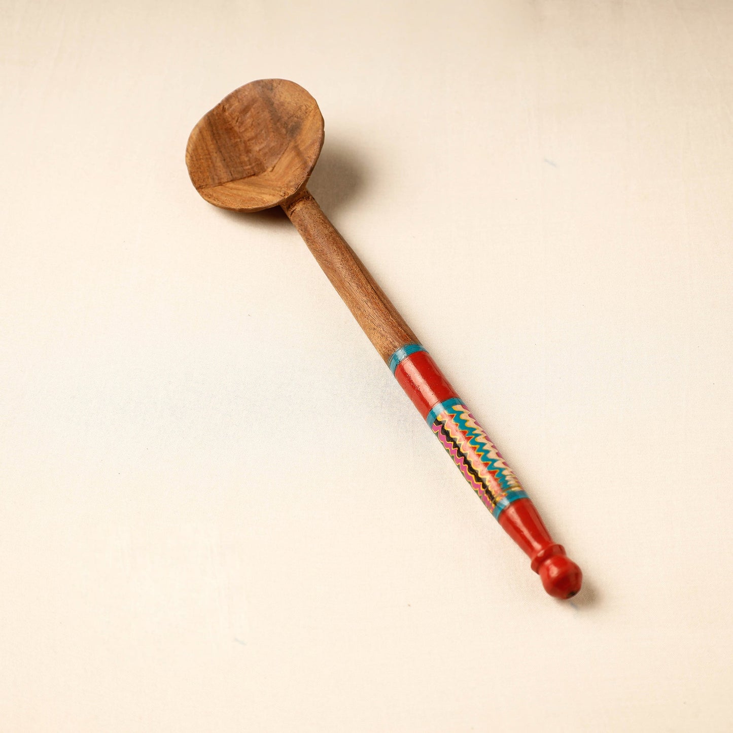 Buy Handmade Lacquered Wooden Ladle Spoon