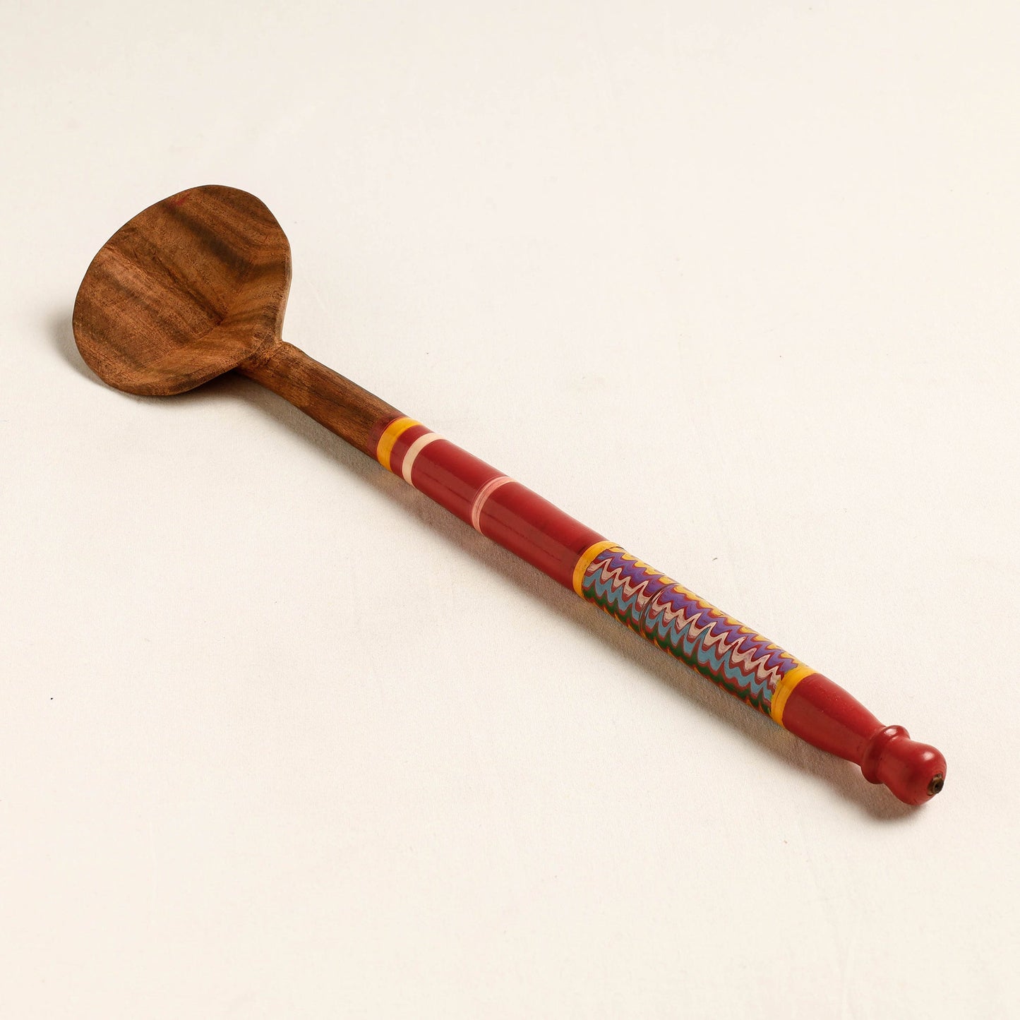 Buy Handmade Lacquered Wooden Ladle Spoon