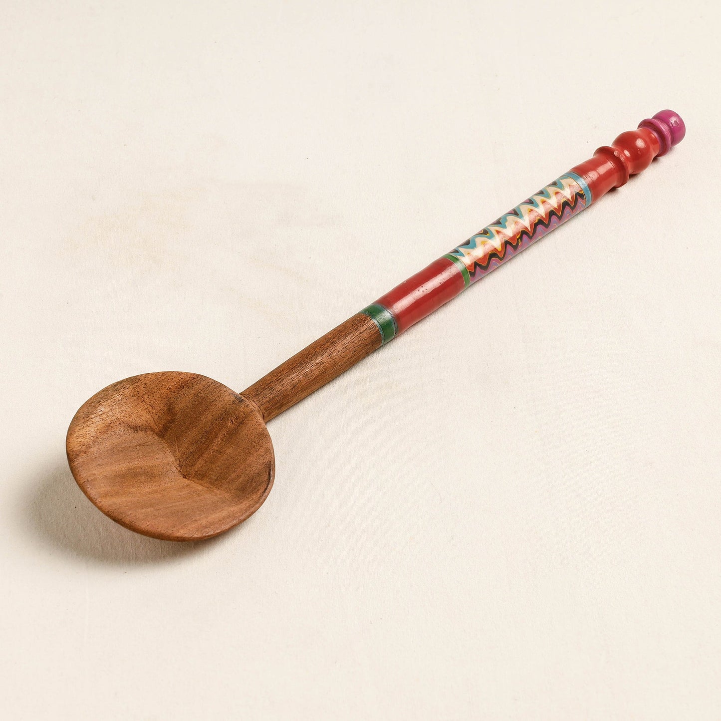 Buy Handmade Lacquered Wooden Ladle Spoon