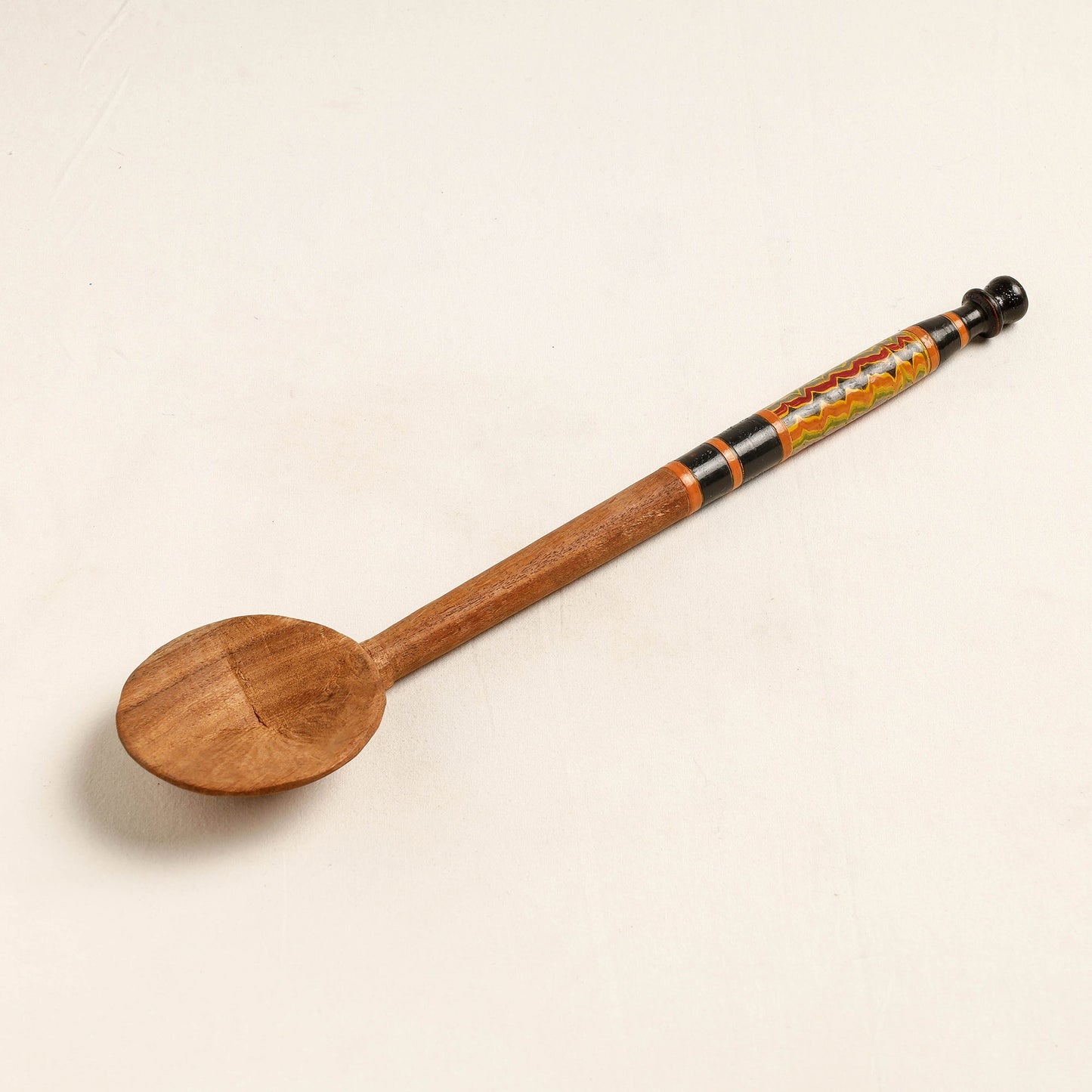 Buy Handmade Lacquered Wooden Ladle Spoon