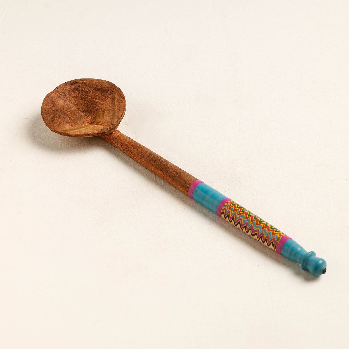 Buy Handmade Lacquered Wooden Ladle Spoon
