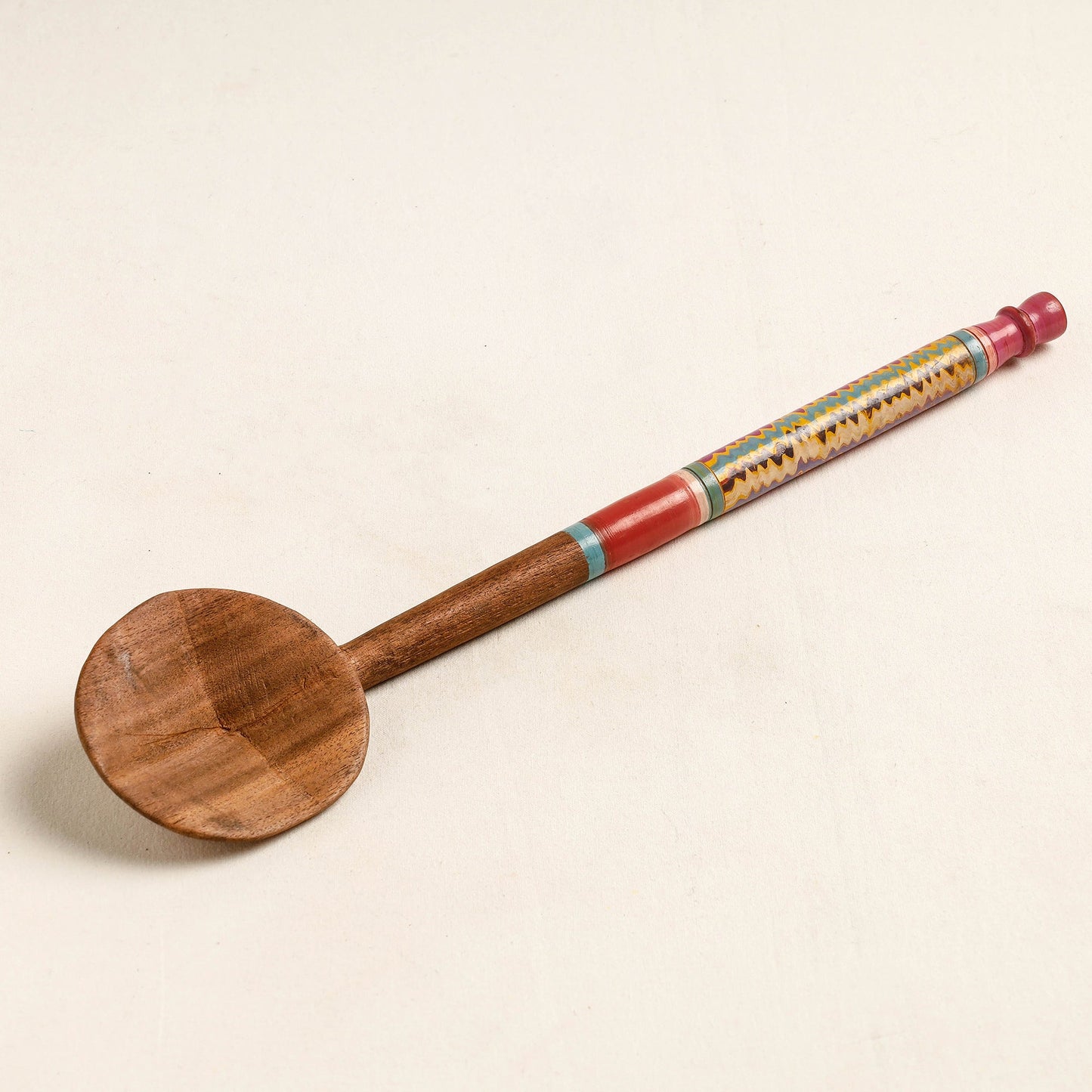 Buy Handmade Lacquered Wooden Ladle Spoon