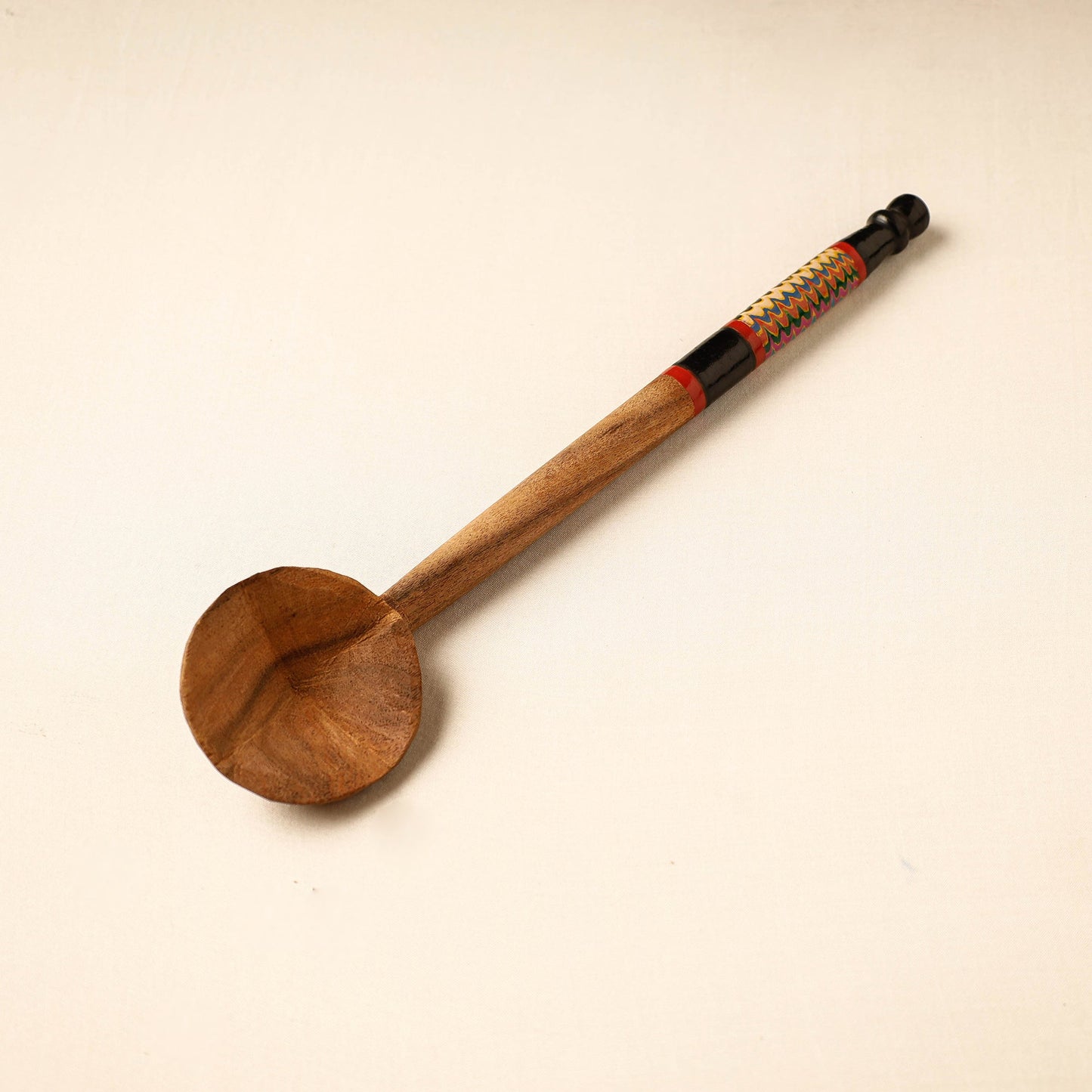Buy Handmade Lacquered Wooden Ladle Spoon