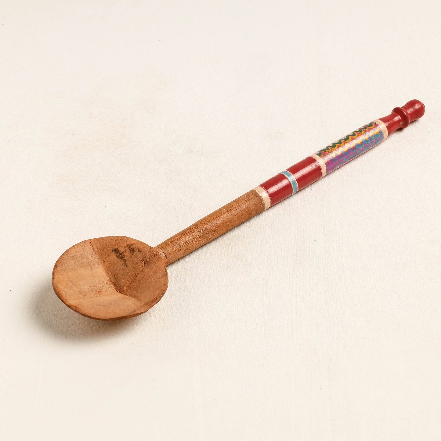 Buy Handmade Lacquered Wooden Ladle Spoon