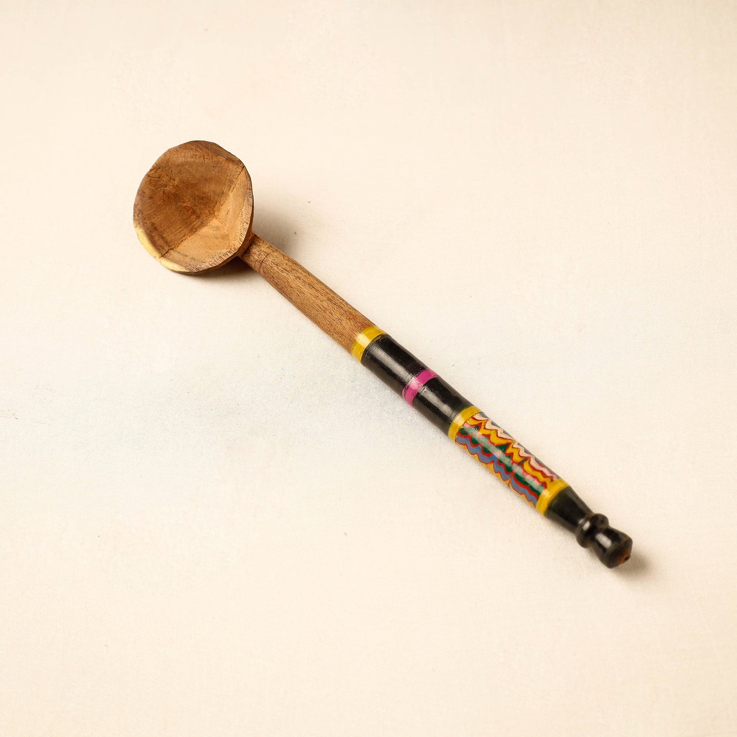 Buy Handmade Lacquered Wooden Ladle Spoon