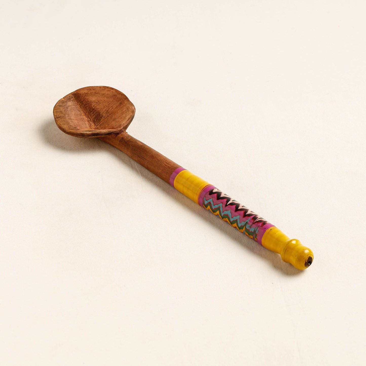 Buy Handmade Lacquered Wooden Ladle Spoon