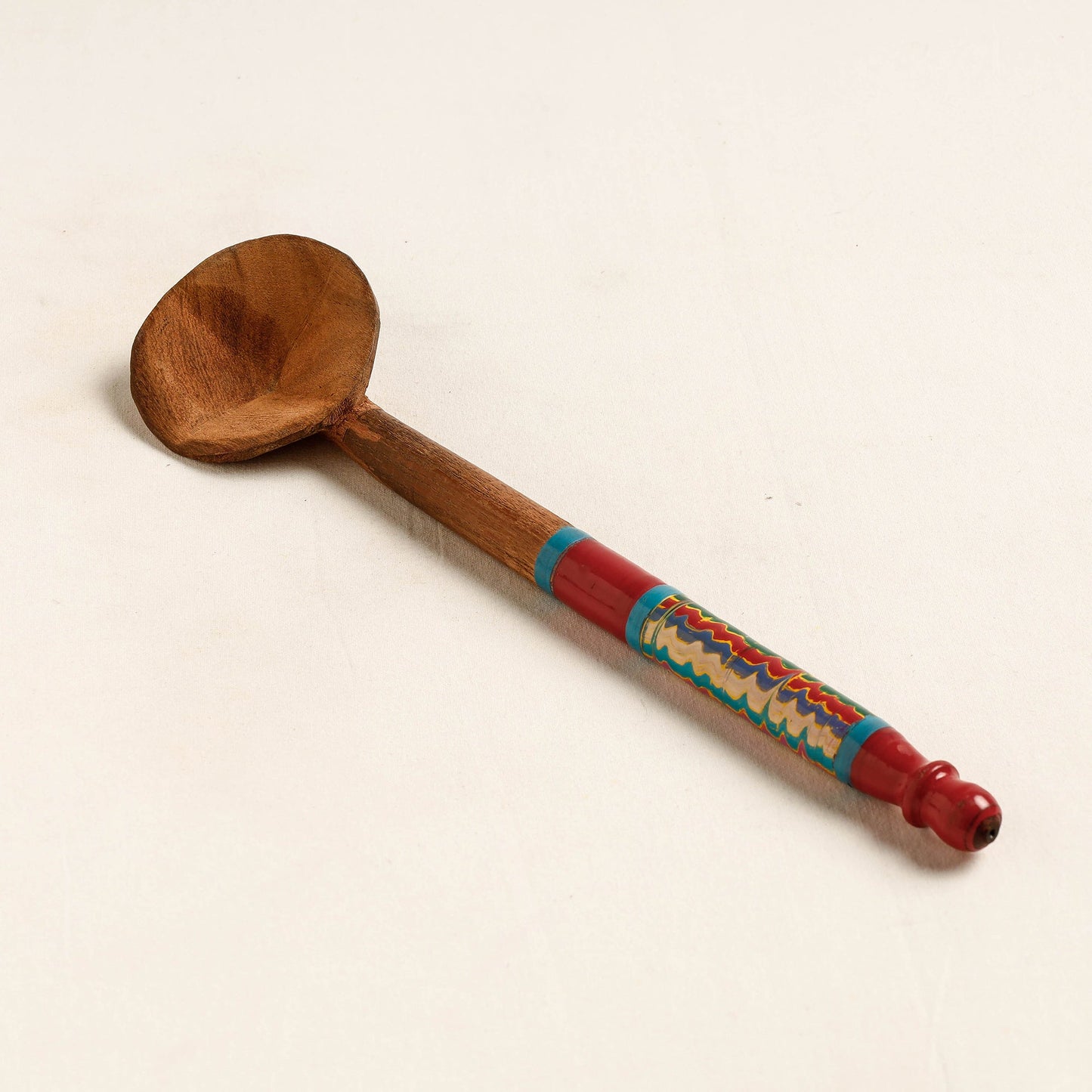 Buy Handmade Lacquered Wooden Ladle Spoon