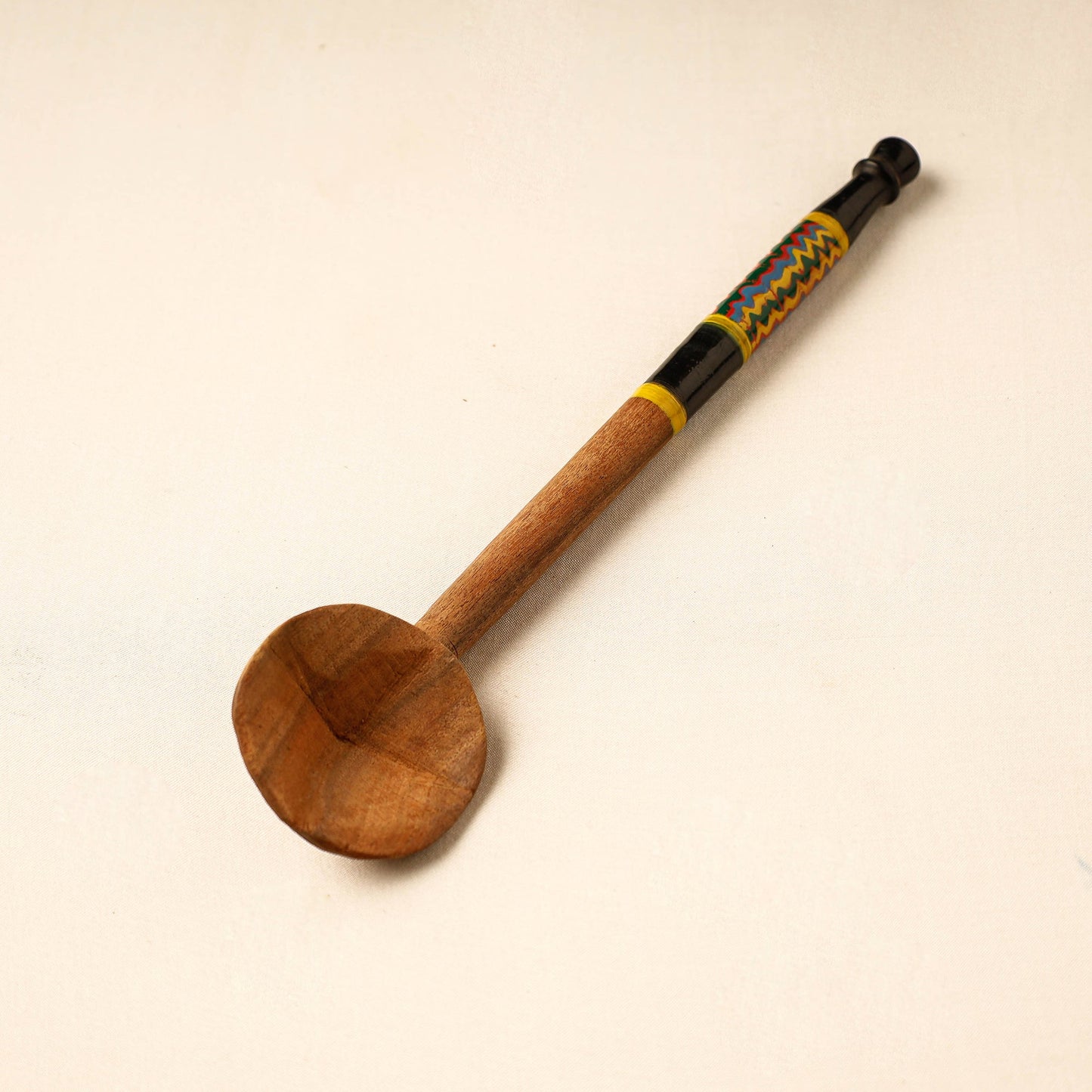 Buy Handmade Lacquered Wooden Ladle Spoon