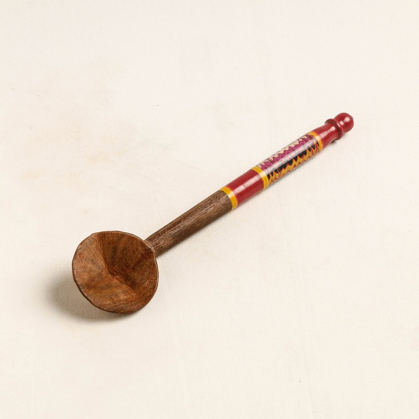 Buy Handmade Lacquered Wooden Ladle Spoon
