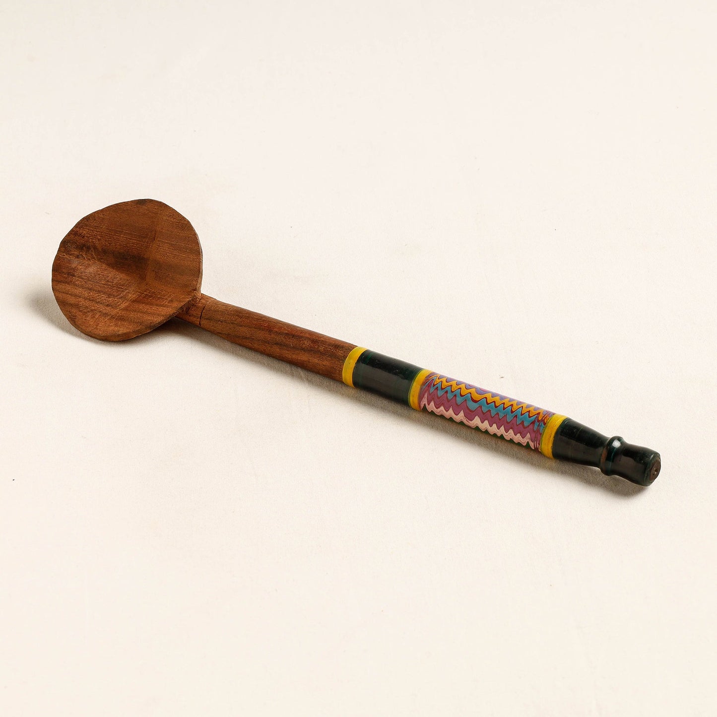 Buy Handmade Lacquered Wooden Ladle Spoon