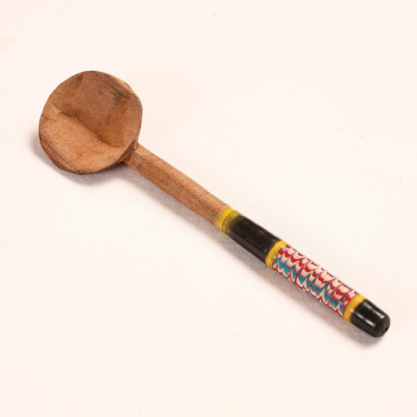 Buy Handmade Lacquered Wooden Ladle Spoon - Small