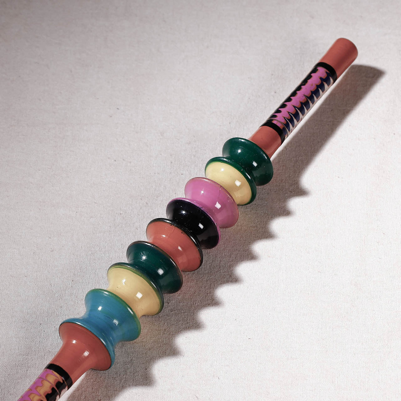 Handmade Lacquered Wooden Shakarpara Roller (Cutter)