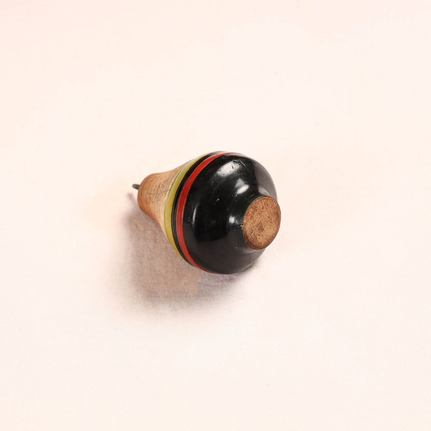 Handmade Lacquered Wooden Spinning Top - Lattu