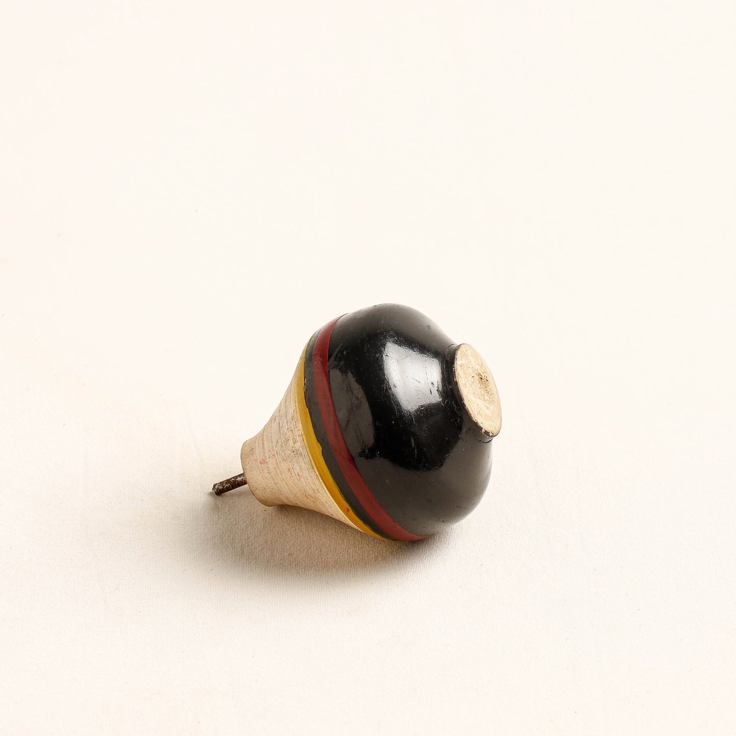 Handmade Lacquered Wooden Spinning Top - Lattu
