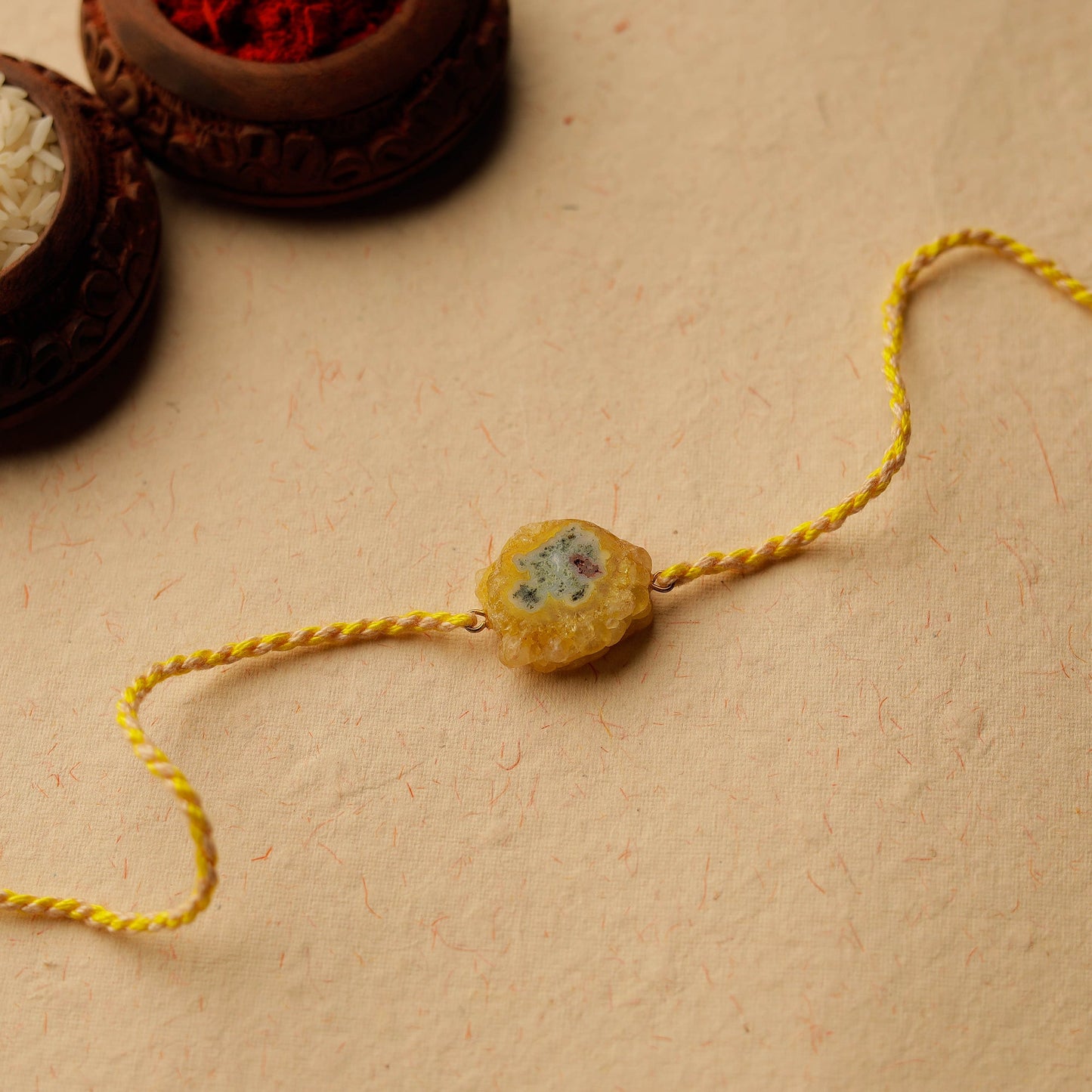 Handmade Paper Flower Rakhi 108