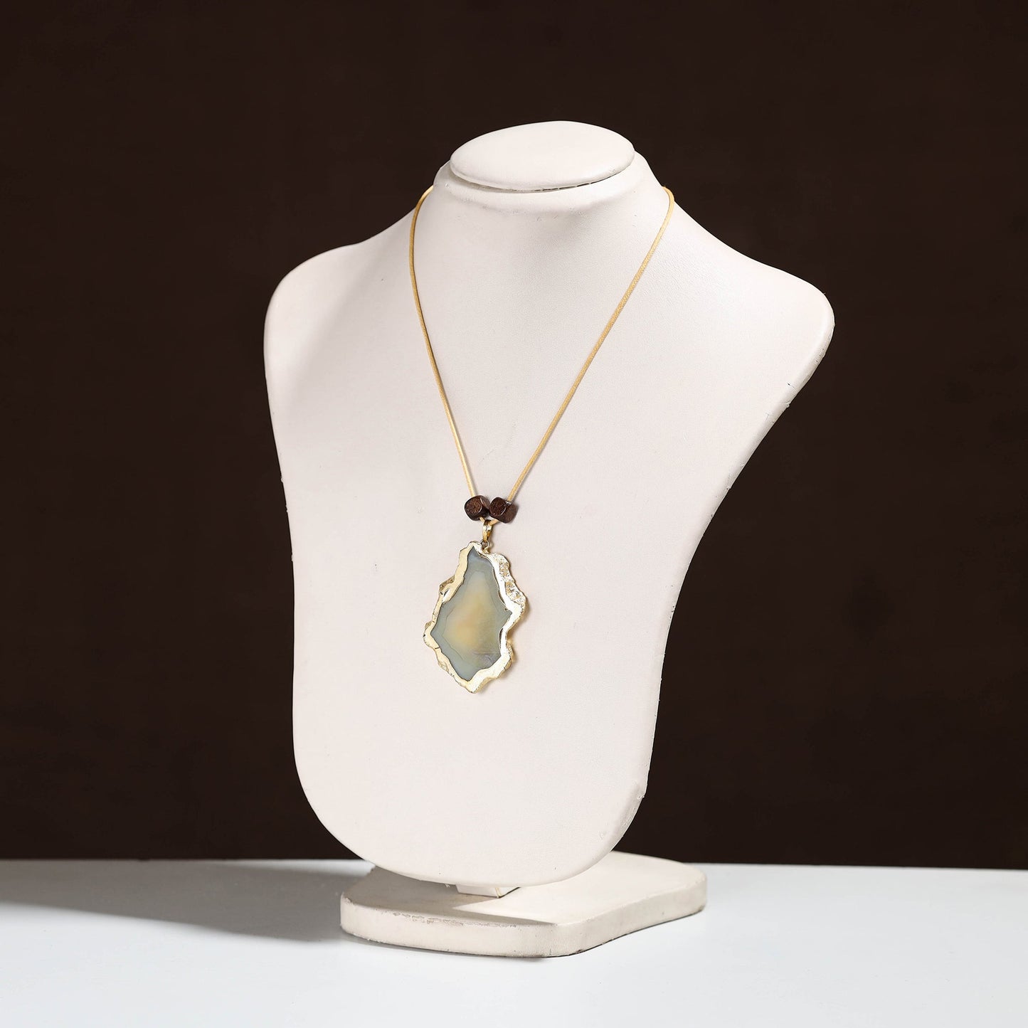 Handmade Natural Gemstone Bezel Pendent
