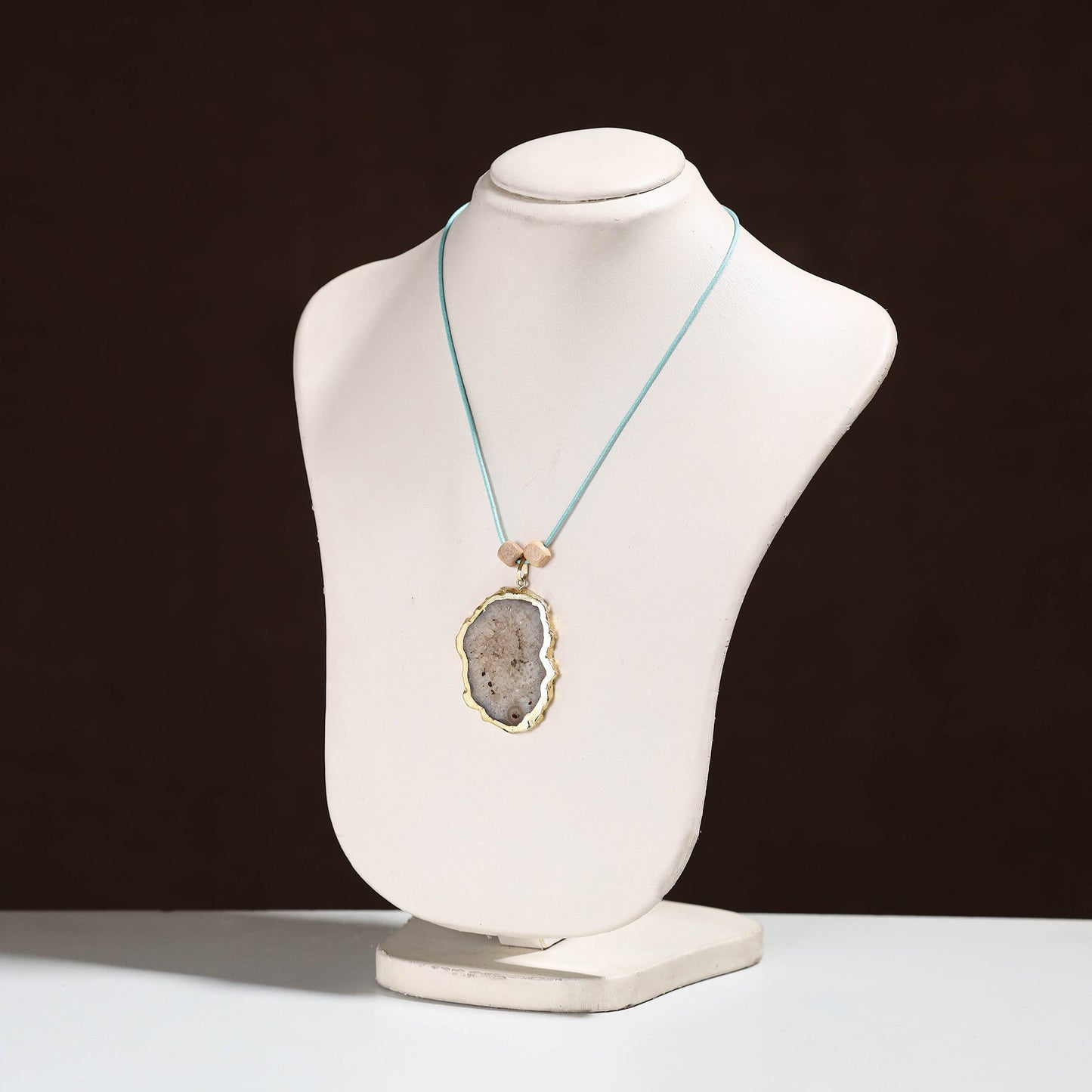 Handmade Natural Gemstone Bezel Pendent