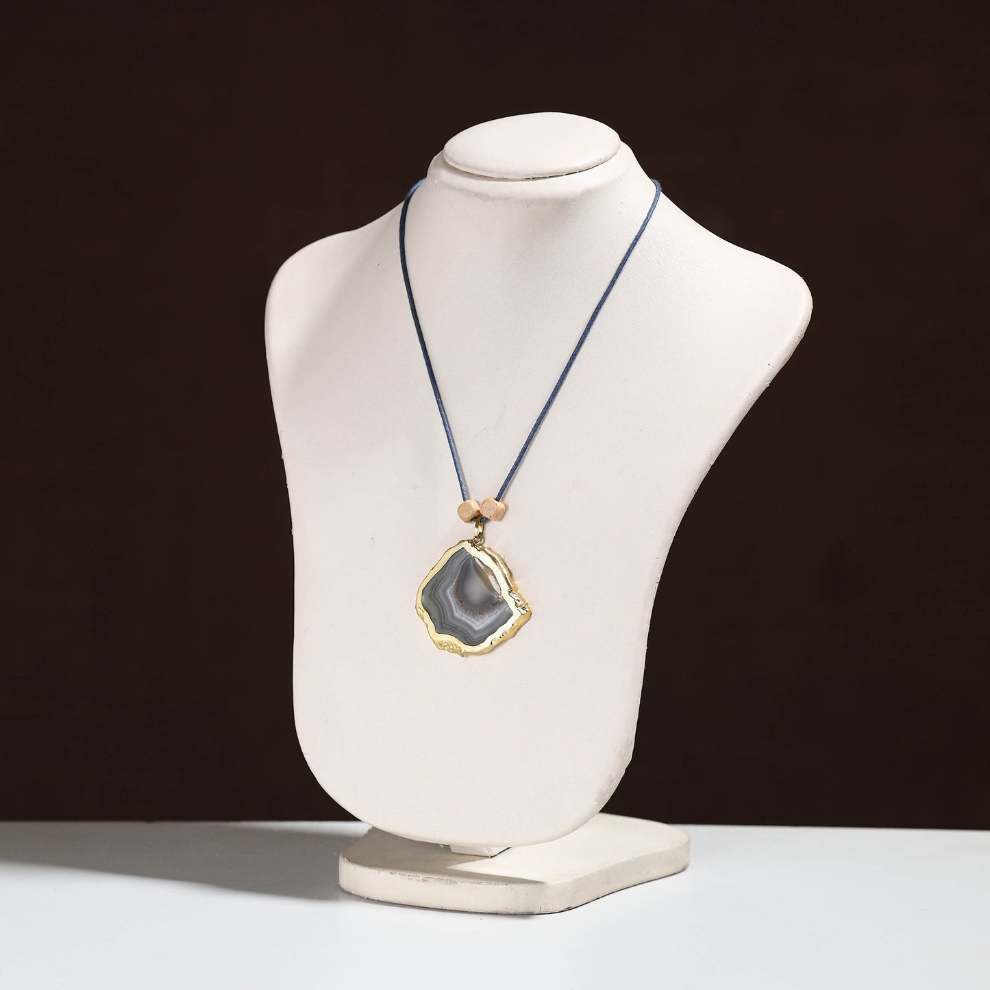 Handmade Natural Gemstone Bezel Pendent