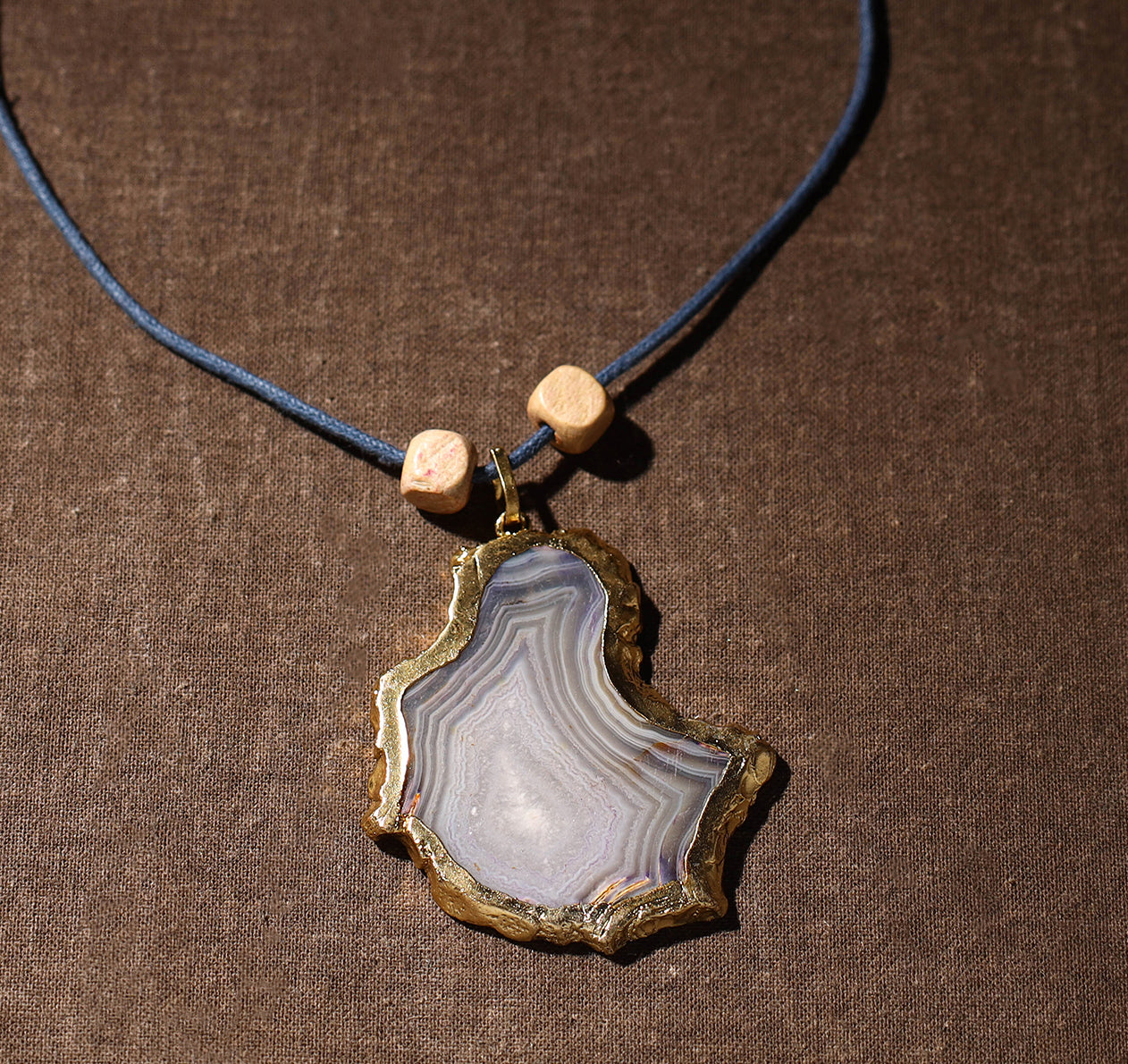 Handmade Natural Gemstone Bezel Pendent