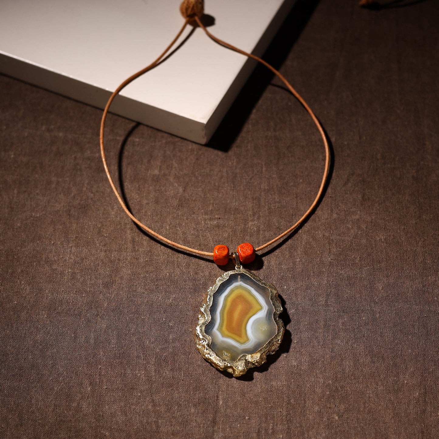 Handmade Natural Gemstone Bezel Pendent