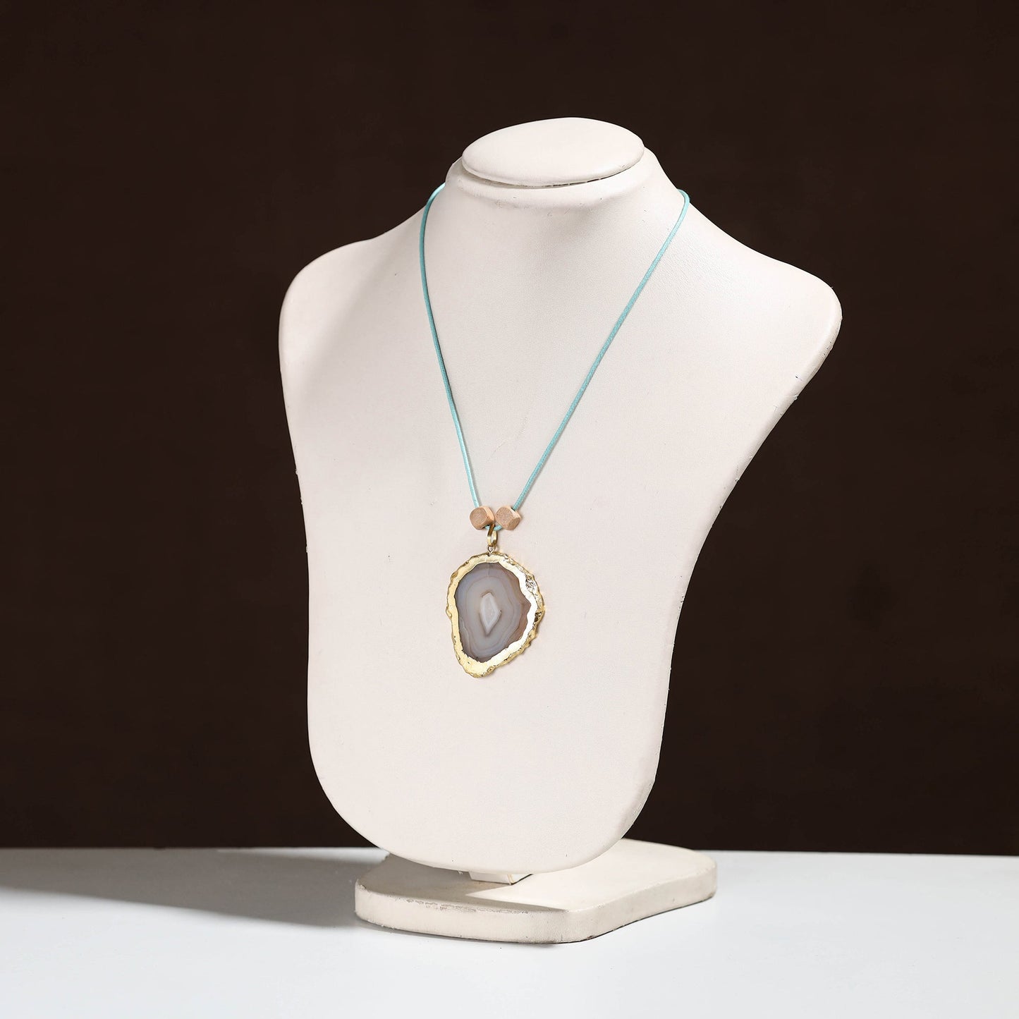 Handmade Natural Gemstone Bezel Pendent