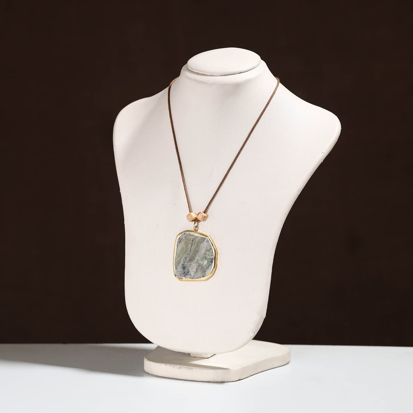 Handmade Natural Gemstone Bezel Pendent