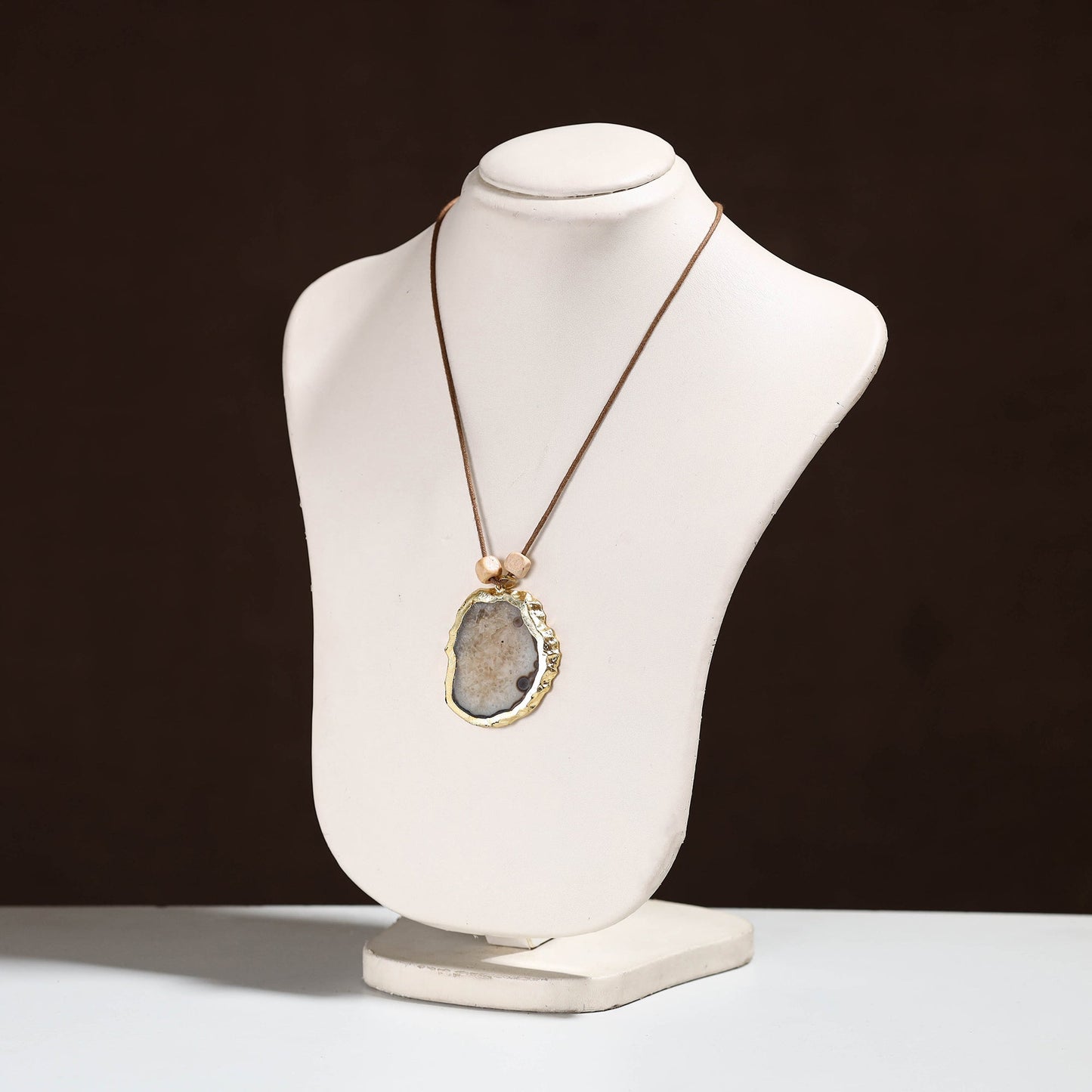 Handmade Natural Gemstone Bezel Pendent