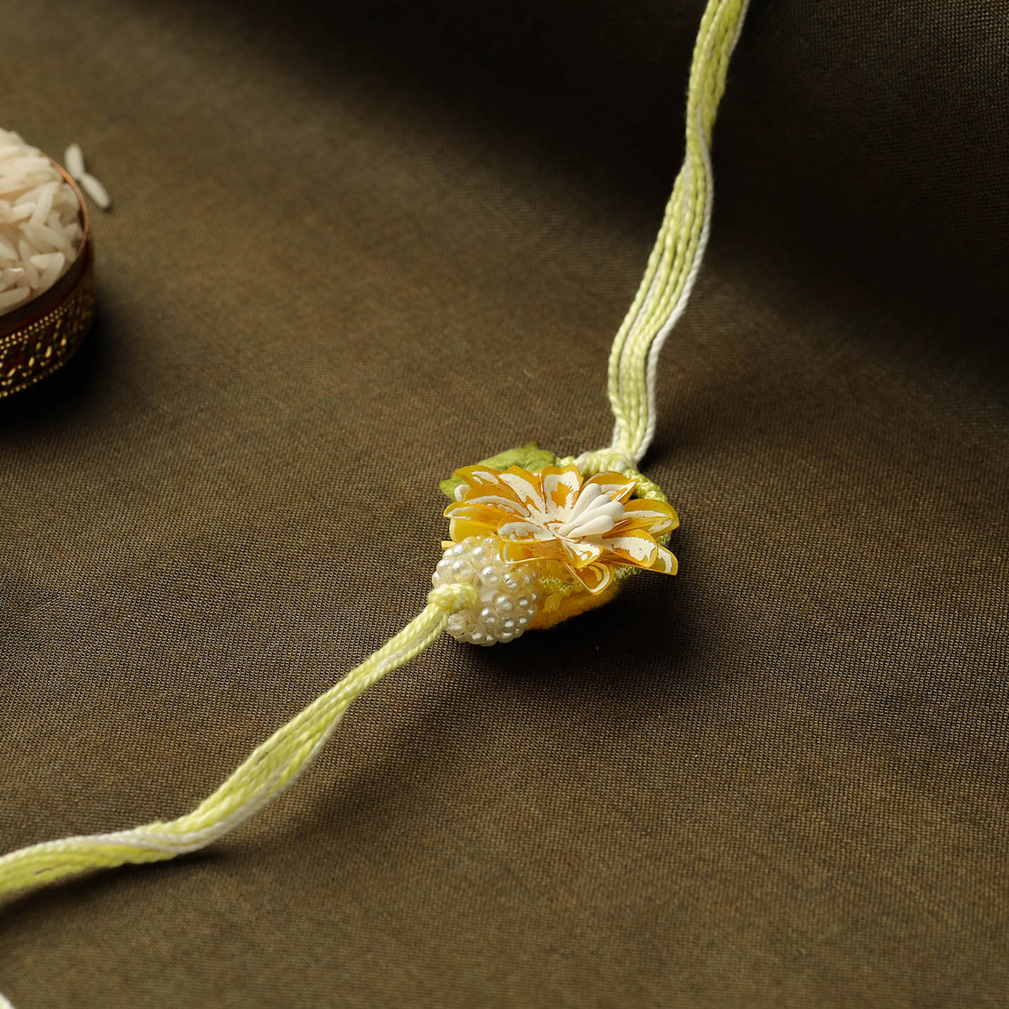 Handmade Paper Flower Rakhi