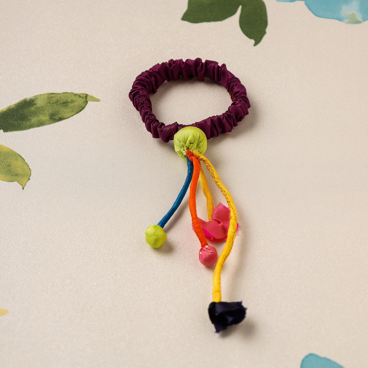 Handmade Poppy Rubber Band by Jugaad