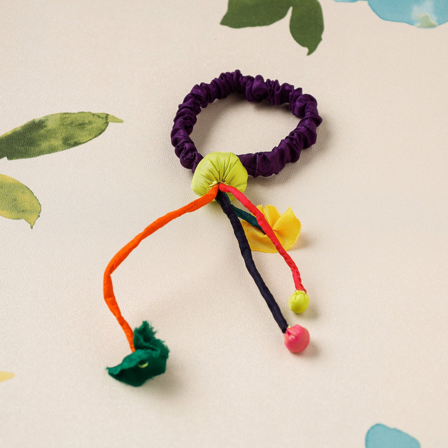 Handmade Poppy Rubber Band by Jugaad