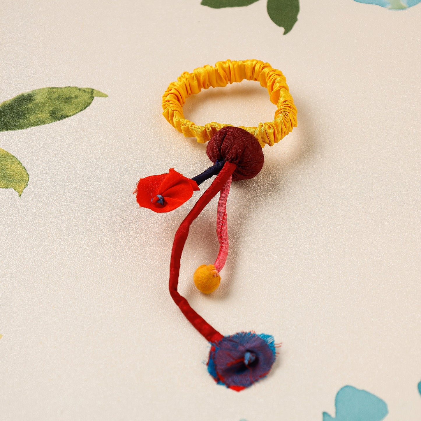 Handmade Poppy Rubber Band by Jugaad