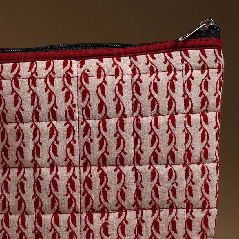 Handmade Quilted Cotton Utility Pouch for Essentials