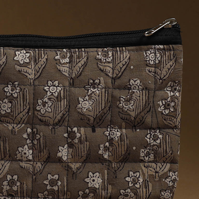 Handmade Quilted Cotton Utility Pouch for Essentials