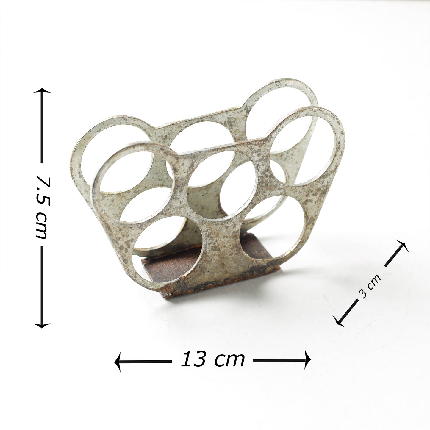 Handmade Recycled Metal Grey Sculpture by Debabrata Ruidas