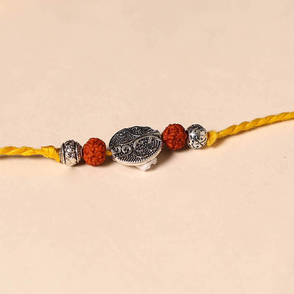 Handmade Rudraksh Work Rakhi