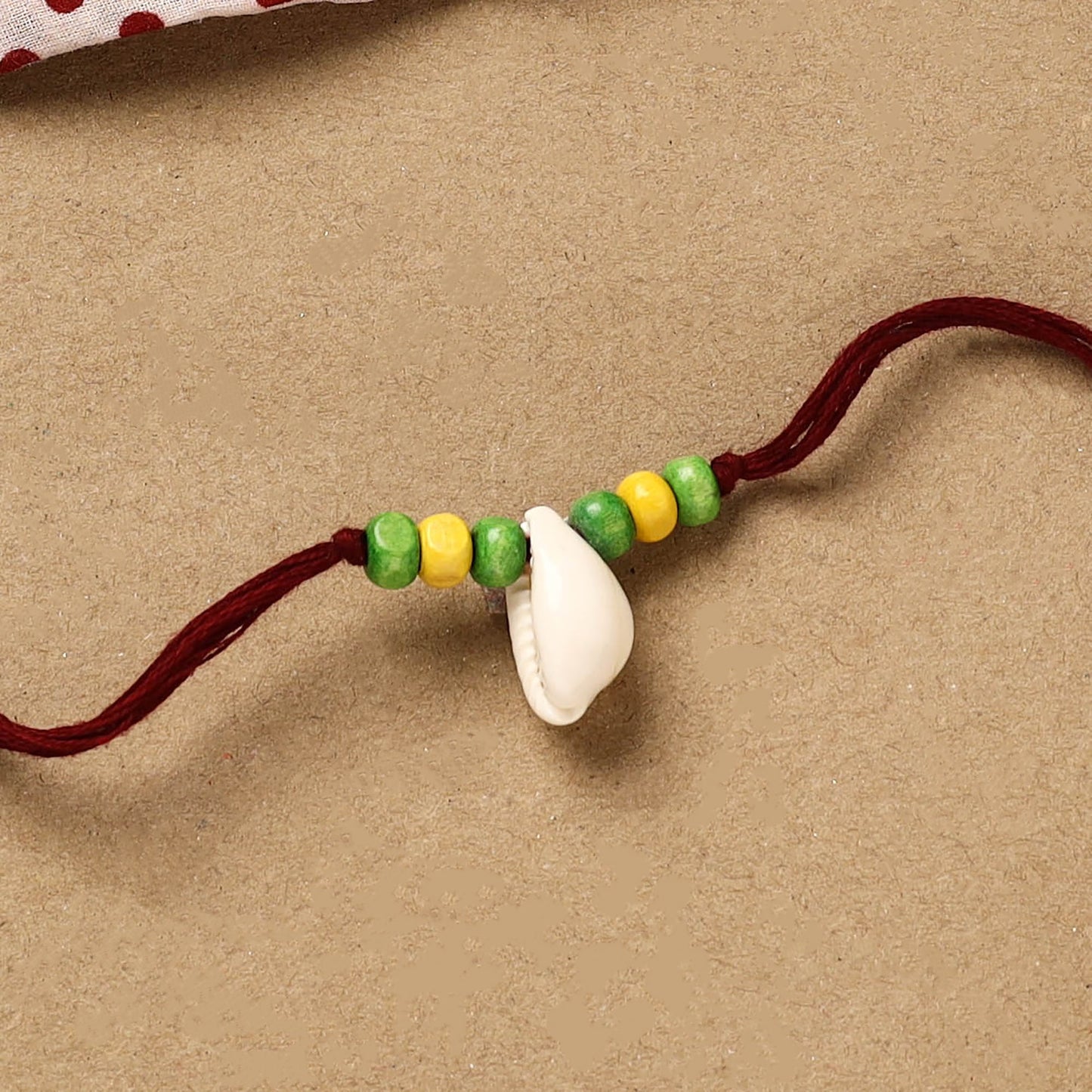 Handmade shell work rakhi 142 - handcrafted