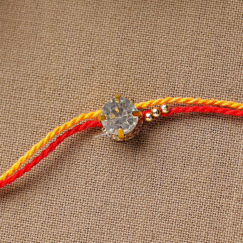 Handmade Stone Beadwork Rakhi 07