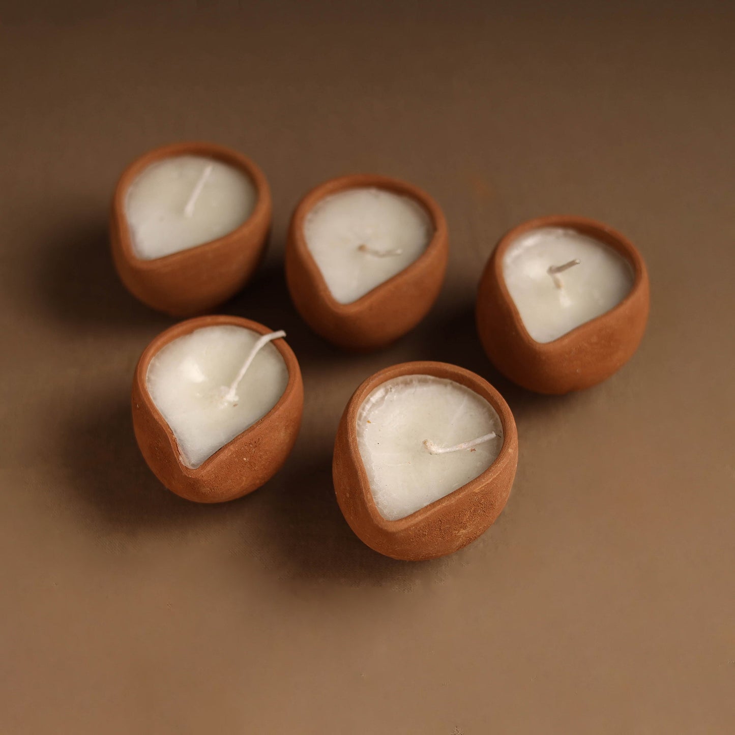 Handmade Terracotta Chirag Candle (Set of 5)